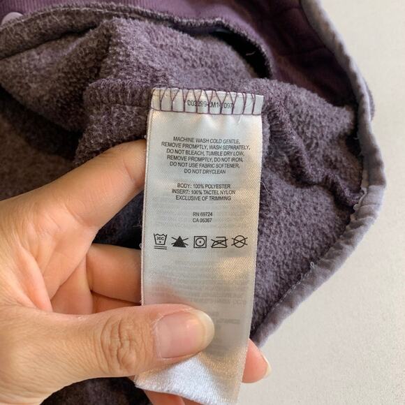 Columbia Sweatshirt Womens L Large Gray Purple Fleece Snap Buttons Pullover - Picture 10 of 13